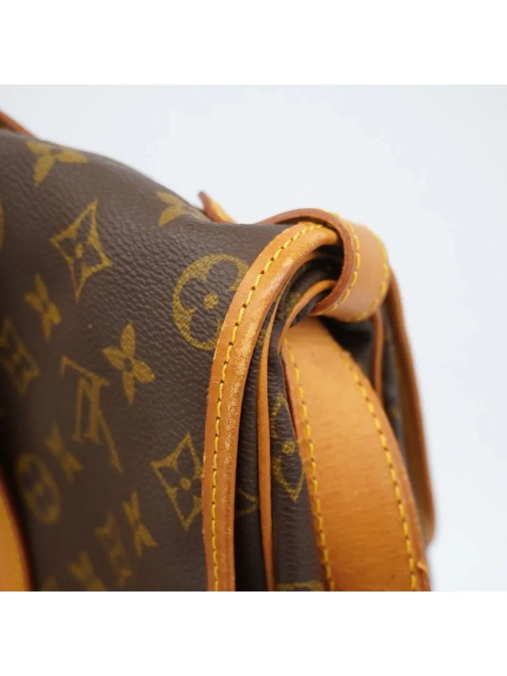 Louis Vuitton Shoulder Bag Monogram Saumur 43 Brown